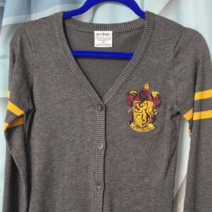 Warner Bros. Harry Potter Gray and Blue Knit Cardigan